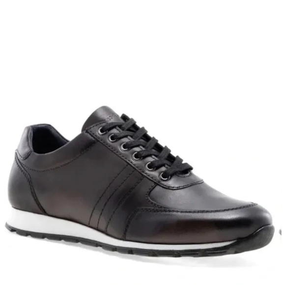 JUMP NEW YORK Men's Iberia Allover Leather Low Top Sneaker